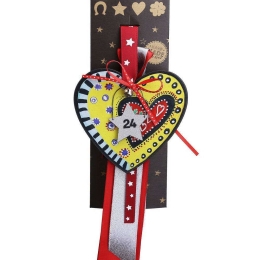 Γούρι Κρεμαστό Καρδιά Funky LU22002B 33cm Multi
