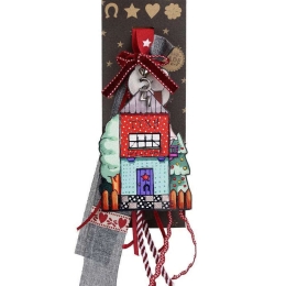 Γούρι Κρεμαστό Σπίτι Τύχη LU21138B 30cm Multi
