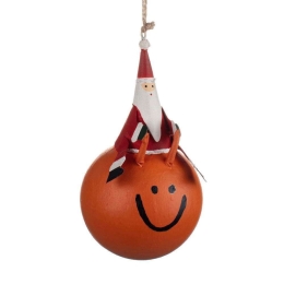 Στολίδι Άγιος Βασίλης Σε Space Hopper SH7582 14cm Multi