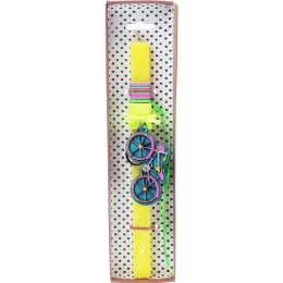 Λαμπάδα Με Μπρελόκ Ποδήλατο LA22037A 30cm Yellow