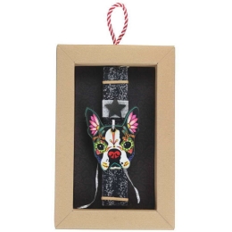 Λαμπάδα 20 Tattoo Σκύλος LA21204B 20cm Black-Multi