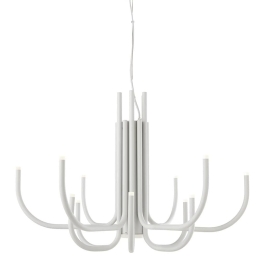 Φωτιστικό Οροφής Led SO.NOUVEAU/B.CO White Ondaluce Μέταλλο