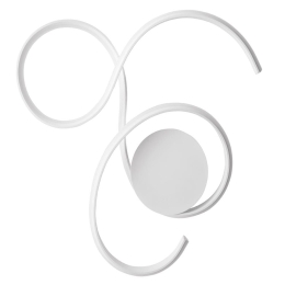 Φωτιστικό Τοίχου - Απλίκα Led Twist PL.TWIST/B.CO-PC White Ondaluce Μέταλλο,Γυαλί