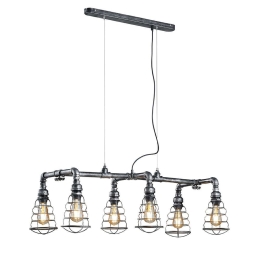 Φωτιστικό Οροφής Gotham 307000688 Silver Trio Lighting Μέταλλο