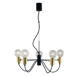 Φωτιστικό Οροφής I-Axon-S5 8031414863174 Gold-Black Luce Ambiente Design Μέταλλο