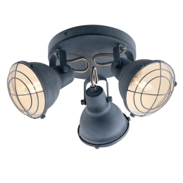 Φωτιστικό Οροφής - Σποτ I-Cuba-PL3 8031414869299 Grey Luce Ambiente Design Μέταλλο