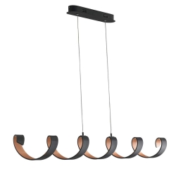 Φωτιστικό Οροφής - Ράγα Led-Helix-S6 NER 8031440362771 30W 2400Lmn 4000K Black-Gold Luce Ambiente Design Αλουμίνιο