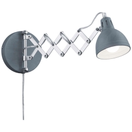 Φωτιστικό Τοίχου - Απλίκα Scissor R20321078 1xE14 28W Φ15cm Cement RL Lighting Μέταλλο
