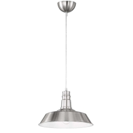 Φωτιστικό Οροφής Will R30421007 1xE27 60W Φ36cm 150cm Nickel Mat RL Lighting Μέταλλο