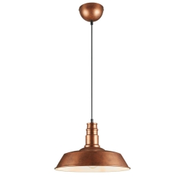 Φωτιστικό Οροφής Will R30421062 1xE27 60W Φ36cm 150cm Copper RL Lighting Μέταλλο