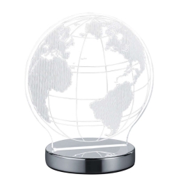 Φωτιστικό Γραφείου Globe R52481106 7W 400Lmn - 3000-4000-6500K Chrome RL Lighting