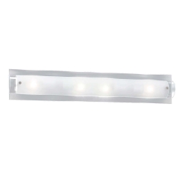 Φωτιστικό Τοίχου 5480 Clear White Perenz Μέταλλο,Γυαλί
