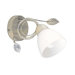 Φωτιστικό Τοίχου Traditio 200700161 White Trio Lighting Μέταλλο,Γυαλί