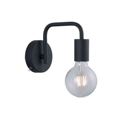 Φωτιστικό Τοίχου Diallo 208070132 Black Trio Lighting Μέταλλο