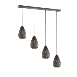Φωτιστικό Οροφής - Ράγα Onyx 301300442 Anthracite-Gold Trio Lighting Μέταλλο
