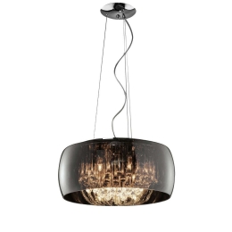 Φωτιστικό Οροφής Vapore 311210606 Chrome Trio Lighting Μέταλλο,Γυαλί