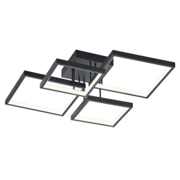 Φωτιστικό Οροφής - Πλαφονιέρα Led Sorrento 627710432 Black Trio Lighting Μέταλλο