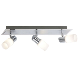 Φωτιστικό Οροφής - Σποτ Clapton 821410305 Chrome Trio Lighting Αλουμίνιο,Γυαλί