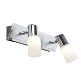 Φωτιστικό Τοίχου Clapton 821470205 Chrome Trio Lighting Αλουμίνιο,Γυαλί