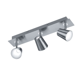 Φωτιστικό Οροφής - Σποτ Narcos 873110307 Nickel Trio Lighting Μέταλλο