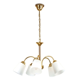Φωτιστικό Οροφής I-1162/5 Oro Gold Fan Europe Μέταλλο,Γυαλί
