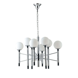 Φωτιστικό Οροφής I-Hammond-S8 Chrome Luce Ambiente Design Μέταλλο,Γυαλί