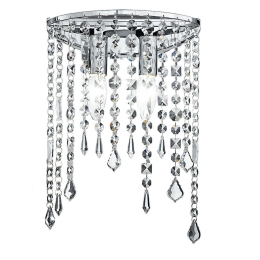 Φωτιστικό Τοίχου - Απλίκα I-Breeze/AP2 Chrome Luce Ambiente Design Κρύσταλλο,Μέταλλο