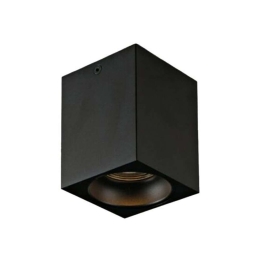 Φωτιστικό Οροφής - Σποτ Town I-TOWN-Q NER 1xGU10 8x8x10cm Black Intec Αλουμίνιο
