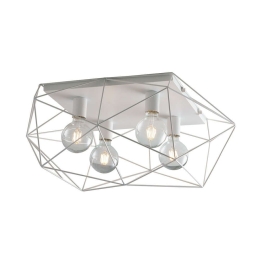 Φωτιστικό Οροφής - Πλαφονιέρα I-Abraxas-PL4 Bco White Luce Ambiente Design Μέταλλο