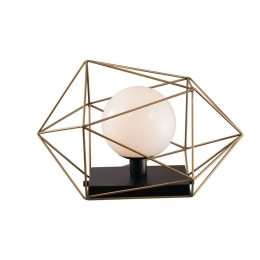 Φωτιστικό Επιτραπέζιο I-Abraxas-L1 Oro Black-Gold Luce Ambiente Design Μέταλλο