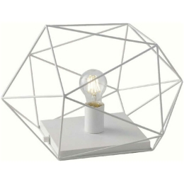 Φωτιστικό Επιτραπέζιο Abraxas I-ABRAXAS-L1 BCO 1xE27 40,5x29,5x26,5cm White Luce Ambiente Design Μέταλλο