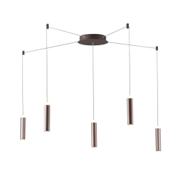 Φωτιστικό Οροφής Led-Candle-PL5 4000K 1900lm Bronze Luce Ambiente Design Αλουμίνιο