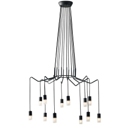 Φωτιστικό Οροφής I-Spider-S12 Black Luce Ambiente Design Μέταλλο