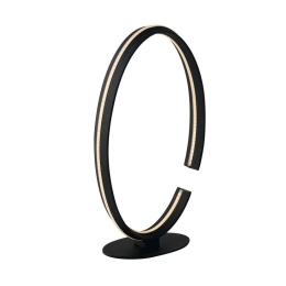 Φωτιστικό Επιτραπέζιο Led-Clarke-L Black Luce Ambiente Design Αλουμίνιο