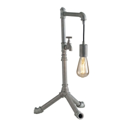 Φωτιστικό Επιτραπέζιο I-Amarcord-L1 ZN Grey Luce Ambiente Design Μέταλλο