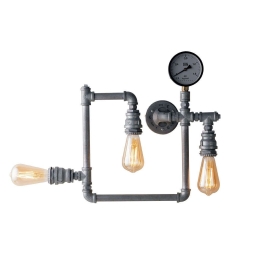 Φωτιστικό Τοίχου - Απλίκα I-Amarcord-PL3 ZN Grey Luce Ambiente Design Μέταλλο
