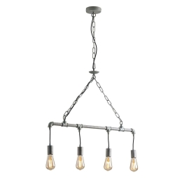Φωτιστικό Οροφής - Ράγα I-Amarcord-S4 ZN Grey Luce Ambiente Design Μέταλλο