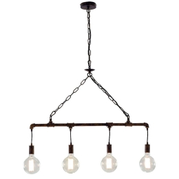 Φωτιστικό Οροφής - Ράγα Amarcord I-AMARCORD-S4 4xE27 Φ86cm 110cm Rust Luce Ambiente Design Μέταλλο
