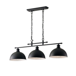 Φωτιστικό Οροφής - Ράγα I-Charleston-S3 Black Luce Ambiente Design Μέταλλο