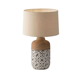 Φωτιστικό Επιτραπέζιο I-Vietri-M Brown Luce Ambiente Design Κεραμικό