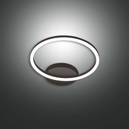 Φωτιστικό Tοίχου - Οροφής Led Giotto 3508-21-101 Black Fabas Luce Μέταλλο, Μεθακρυλικό