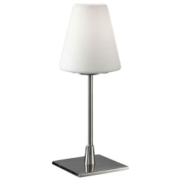 Φωτιστικό Επιτραπέζιο Lucy Big 2653-31-178 Satined Nickel Fabas Luce Μέταλλο,Γυαλί