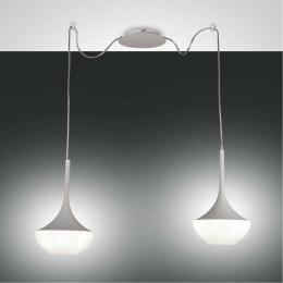 Φωτιστικό Οροφής Apollo 3623-42-102 White Fabas Luce Μέταλλο,Γυαλί