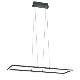 Φωτιστικό Οροφής 3394-43-282 52W Led 92x32x200cm Antracite Fabas Luce Μέταλλο, Μεθακρυλικό