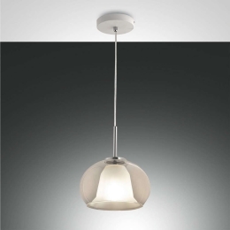 Φωτιστικό Οροφής Bretagna 3599-40-241 Transparent Fabas Luce Μέταλλο,Γυαλί