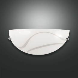 Φωτιστικό Τοίχου - Απλίκα Magma 3521-21-102 White Fabas Luce Μέταλλο,Γυαλί