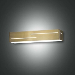 Φωτιστικό Τοίχου Banny 3618-21-119 31x7x5cm Led 1700lm 18W Brass Fabas Luce