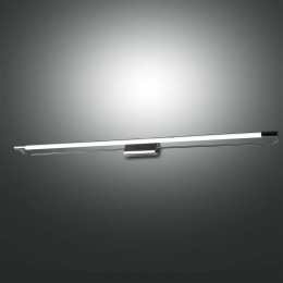 Φωτιστικό Τοίχου Led Rapallo 3552-28-138 Chrome Fabas Luce Μέταλλο, Μεθακρυλικό