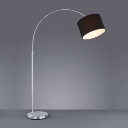 Φωτιστικό Δαπέδου Hotel 461100102 D30x150 - 215cm Black Trio Lighting Μέταλλο,Ύφασμα