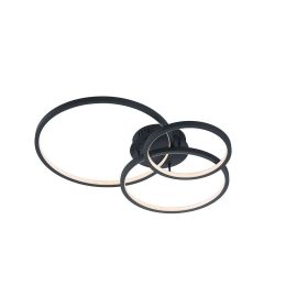 Φωτιστικό Οροφής - Πλαφονιέρα Led Aaron RGBW 652710342 Anthracite Trio Lighting Μέταλλο